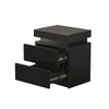 Multi-type Modern High Gloss Bedside Table Storage Drawer Nightstand Cabinet LED