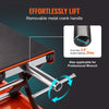 1100LBS Motorcycle Scissor Lift Jack with Wide Deck & Safety Pin