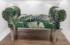 Palm Leaf Window Seat Bed End Sofa Chair Chaise Lounge Bench Pouffe Bedroom