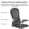 Adjustable Mesh Office Chair Computer Desk Chair 360° Swivel Lift Ergonomic 2024