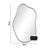 Framed Arched Mirror Wall Mounted Vanity Makeup Bedroom Glass Dressing Mirror