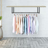 Industrial Pipe Clothes Rack Space-Saving Hanging Garment Rack Rod Laundry Room