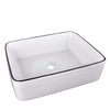 Bathroom Cloakroom Vanity Ceramic Wash Basin Sink Countertop / Wall Mount Modern