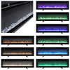 Electric 50" Insert Wall Mounted LED Fireplace Wall Inset Into Fire Freestand UK