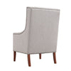 Upholstered Fabric High Wing Back Armchair Accent Chair Lounge Stud Sofa Seat