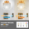 Modern Lamp LED Crystal Ceiling Light Pendant Chandelier Living Room Dining Room