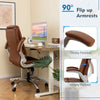 Adjustable Computer Desk Chair PU leather Executive Office Chair-Brown