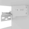 Hanging Glass Cabinet High Gloss White 60x31x60 cm Engineered Wood