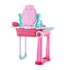 Girl Pink Vanity Table Children Kids Dressing Mirror Makeup Toy Pretend Play Set