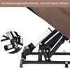 Single Sofa Fabric Power Lift Electric Recliner Chair Armchair Rise Chair Brown