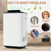 Merax 25L/Day Portable Quiet Dehumidifier for Home, Electric Air De-Humidifier