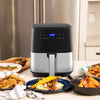 Digital 5L 1450W LED Touch Air Fryer Non-stick Oil Free Healthy Low Fat Cooker