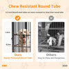 Heavy Dog Crate Furniture Side Table Dog Kennel Cage 4 Doors & Removable Divider
