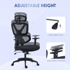 Mesh Office Chair Swivel Desk Chair with Adjustable Height Lumbar Support Black