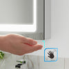 Anti Fog Infrared Sensor LED illuminated Bathroom Mirror Cabinet Shaver Socket