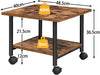 Under-Desk Printer Stand 2-Tier Printer Cart Printer Rack Metal Frame