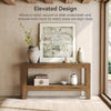 63-Inch Narrow Long Console Table for Living Room, Farmhouse Wood Entryway Table