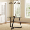 100cm Glass Dining Table Coffee Cafe Bar Kitchen Furnitur Stylish Base Breakfast