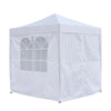 2x2m Waterproof Garden Pop-Up Gazebo Marquee Party Tent Canopy 4 Sides White
