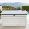 Garden Storage Box Metal Lockable Chest Tool Box Outdoor Deck Cushion Organiser
