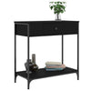 Console Table Black 75x34.5x75 Engineered Wood T2P9