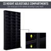 CD DVD Media Storage Shelves Display Shelf Racks Wooden Frame Black