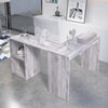 Computer Desk PC Table L-shaped Corner w/Shelves/Drawers Workstation Home Office