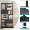 7 Tier Bookcase Bookshelf with Drawer Shelving Unit Storage Rack for Living Room
