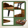 Brown Coffee Table Lift Up Top With Storage Living Room Home Office