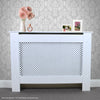 Adjustable Radiator Cover Unfinished MDF Trellised Grill Modern Traditional