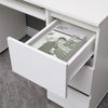 White High Gloss Dressing Table 6 Drawers Vanity Makeup/Computer Table Desk
