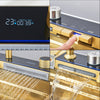 Gold LED Stainless Steel Kitchen Sink Set Single Large Bowl Inset Waterfall Tap