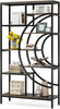 Tribesigns 71 inches Geometric Bookcase, Industrial 8-Tiers Bookshelves, Rustic