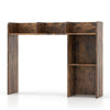 Desk Bookshelf 3-Tier Display Rack Shelving Unit Wood Countertop Hutch w/Shelves
