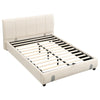 Double 4ft6 Grey White Fabric Ottoman Storage Bed Velvet Gas Lift Up Storage Bed