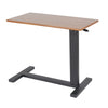 Gas-Lift Adjustable Overbed Table with Wheels Laptop Reading Workstation C Table