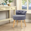 Velvet Dressing Bench Stool Chair Vanity Stool Bedroom Seat With Rubber Legs