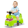Ride on Toy Baby Dinosaur Sliding Car with Horn Music Lights Green
