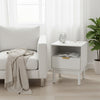 1 Drawer Wooden Bedroom Bedside Cabinet Open Storage Shelf Nightstand Side Table