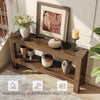 63-Inch Narrow Long Console Table for Living Room, Farmhouse Wood Entryway Table