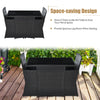Heavy Duty Garden Furniture Set 3 Pieces Patio PE Wicker Set-White