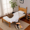 Corona Bed Frame Single Bed high or low Foot End Solid Pine Bed Furniture 3FT