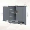 Space-saving Storage Organizer Hanging Bathroom Cabinet-Grey