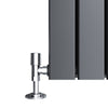 Anthracite Radiator Vertical Double Flat Panel Central Heating Tall Rad 1600x452