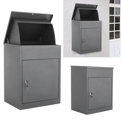Large Parcel Delivery Drop Box Lockable Secure Outdoor Weatherproof Courier Box