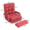 2 IN 1 Folding Lazy Sofa Lounger Floor Gaming Armchair Bed Recliner Adjustable