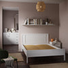 6.8ft Solid Wooden Pine Wood Bed Frame Double Size Bed Bedroom Furniture White