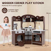 Kids Corner Wooden Play Kitchen with Coffee Machine & Slide-Coffee