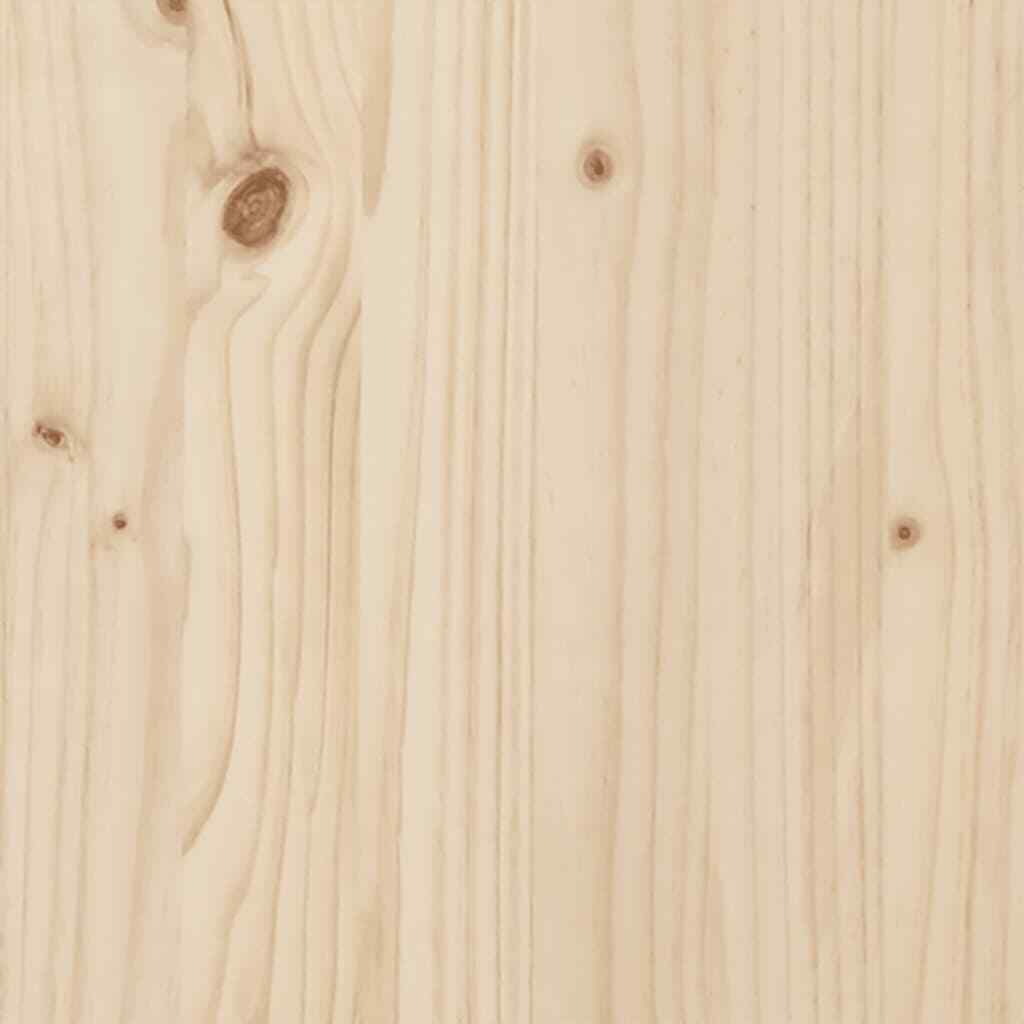 Bed Frame with Headboard 140x200 Solid Wood Pine H6U5
