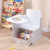 2 in 1 Children Chair Desk with Storage Bin Arts Craft Snack Toddler Kids Mysize